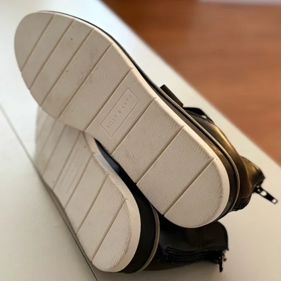 Kelly & Katie Laurna Black Knit Wedge Espadrille Quite Luxury Pump Sandal 9 - Picture 6 of 9